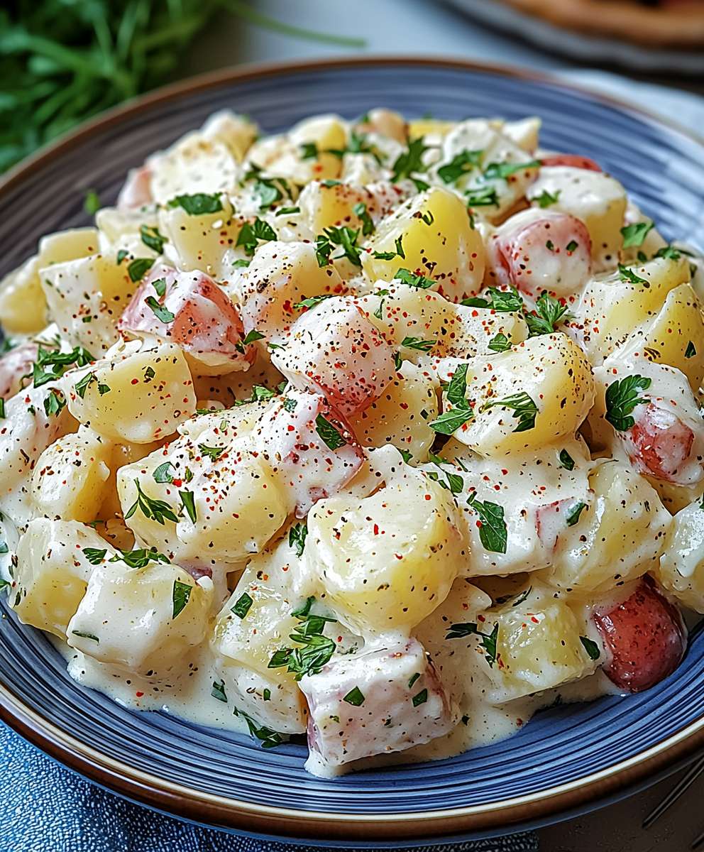 Kartoffelsalat cremig selber machen