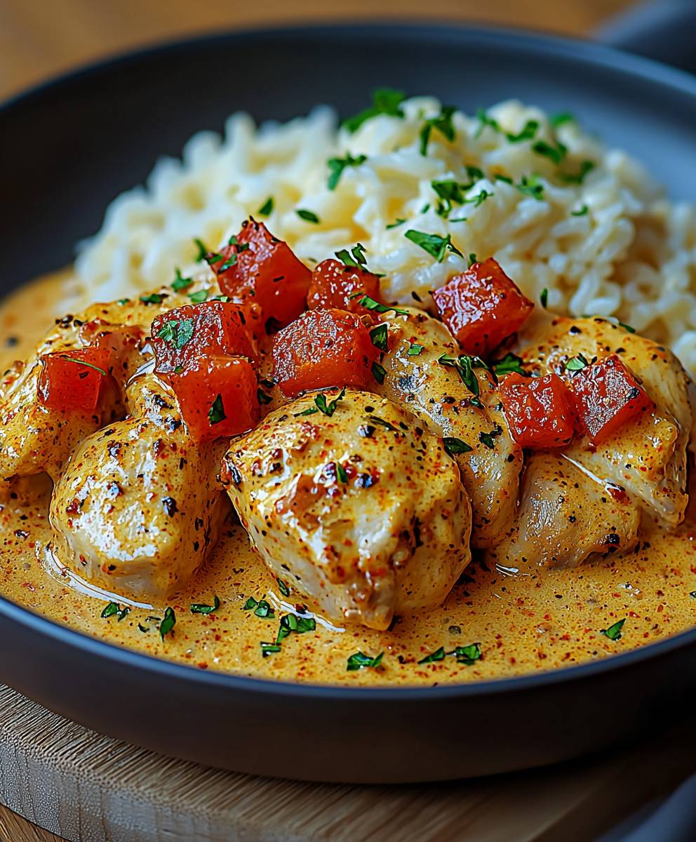 Paprika Hähnchen Sahne
