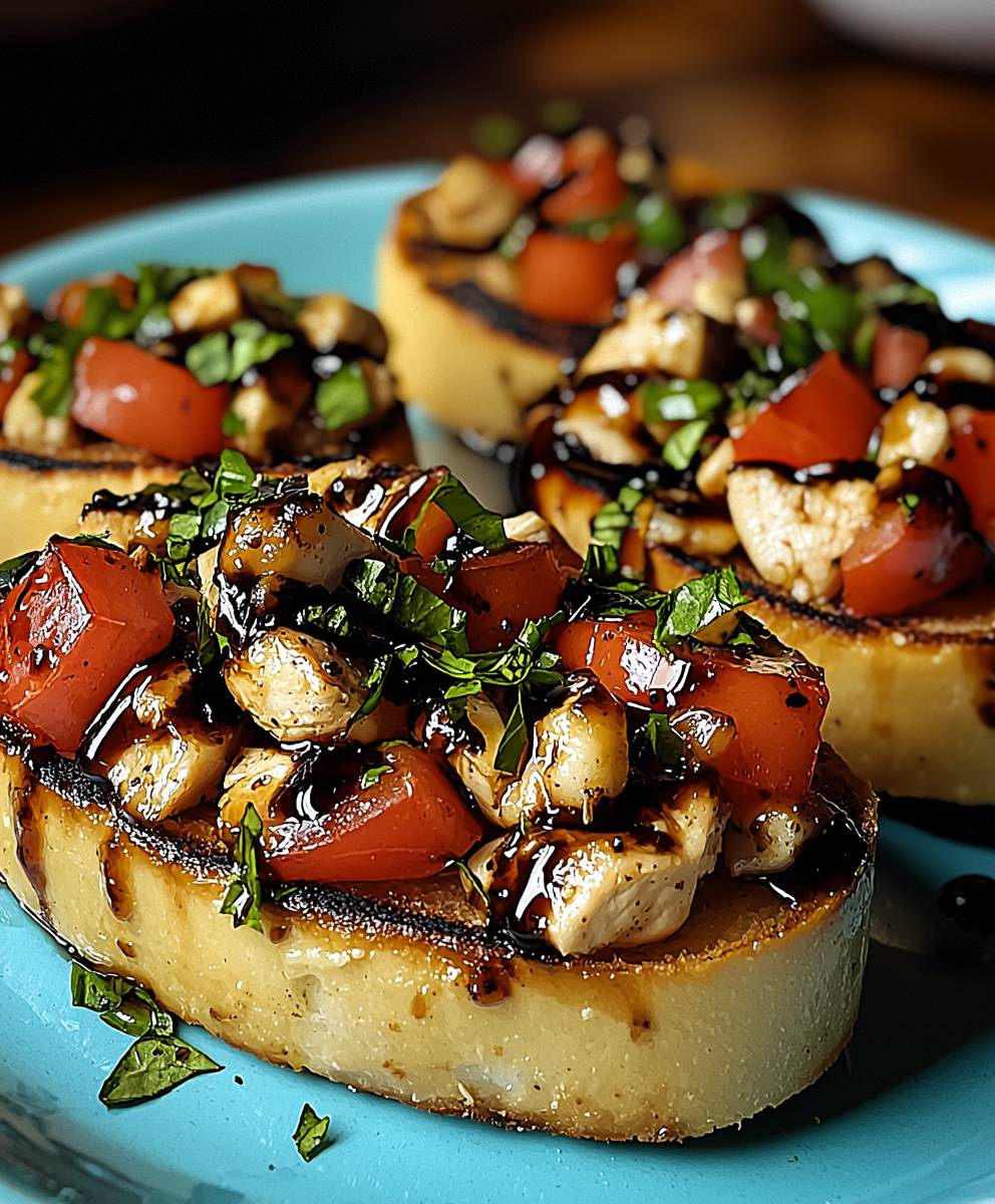 Hähnchen Bruschetta Balsamico