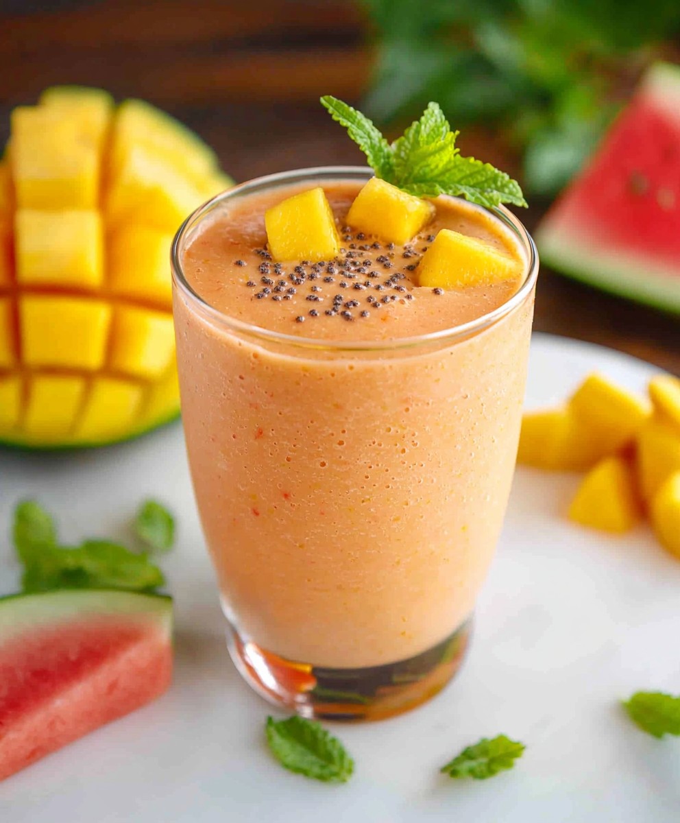 Wassermelone Mango Smoothie