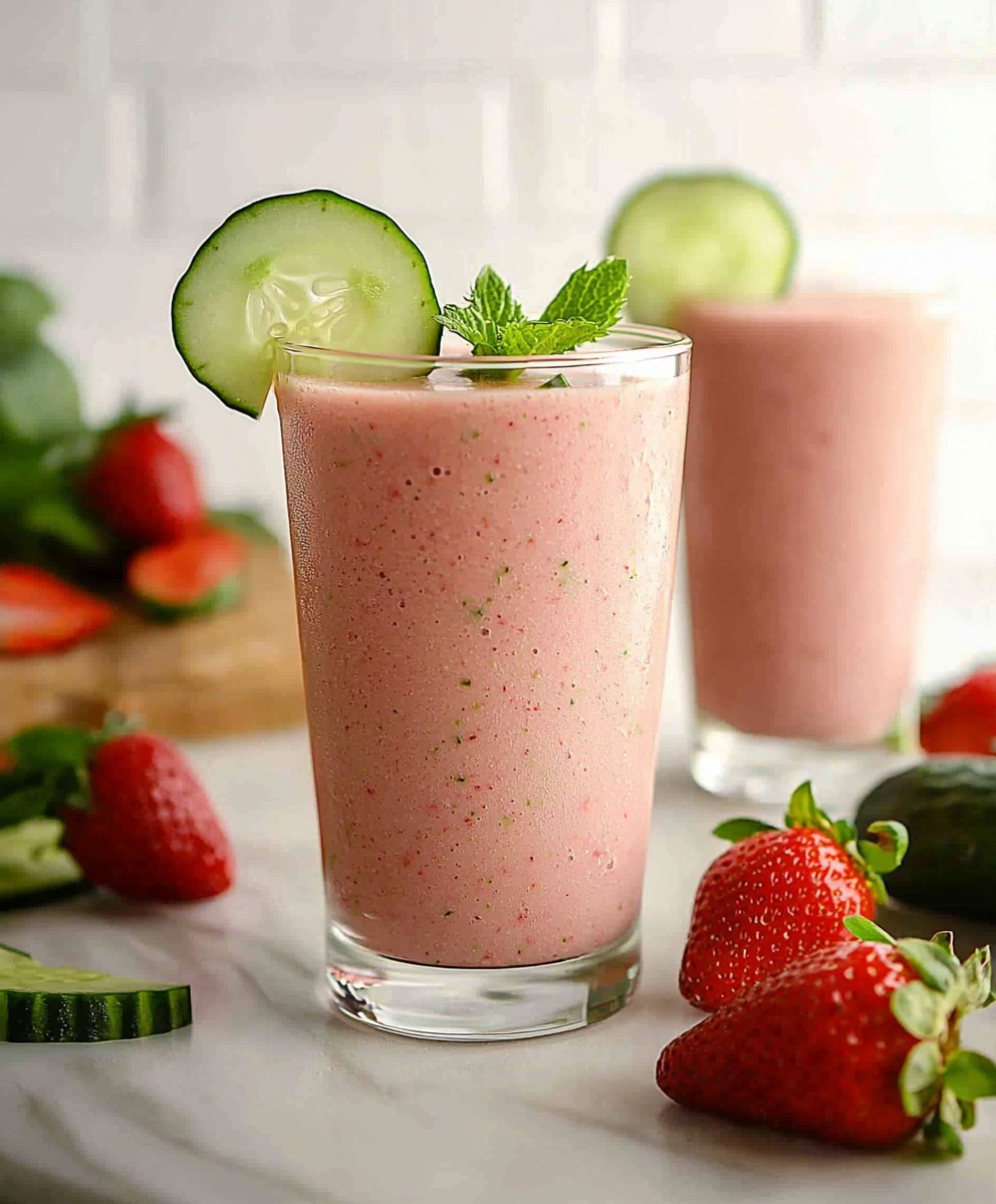Gurken Erdbeer Smoothie
