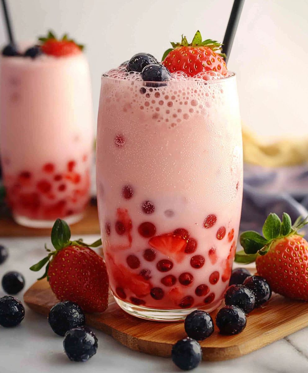 Erdbeer Bubble Tea