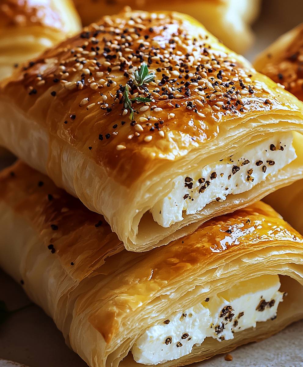 Feta Blätterteig backen