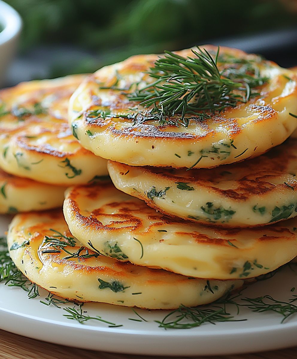 Kräuter Käse Blini