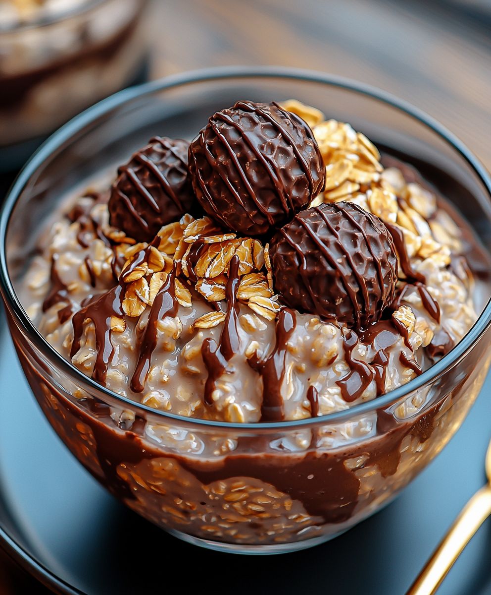 Ferrero Rocher Overnight Oats