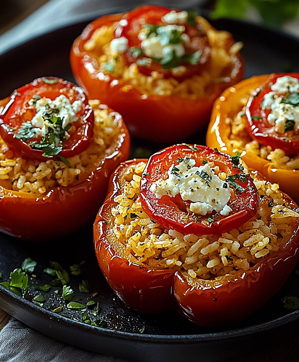 Gefüllte Paprika mit Reis