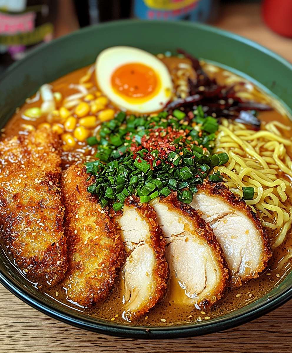 Miso Ramen Hühner Katsu