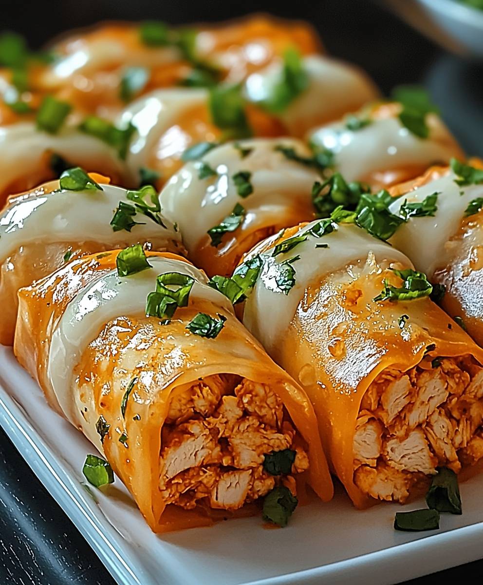 Buffalo Chicken Frühlingsrollen