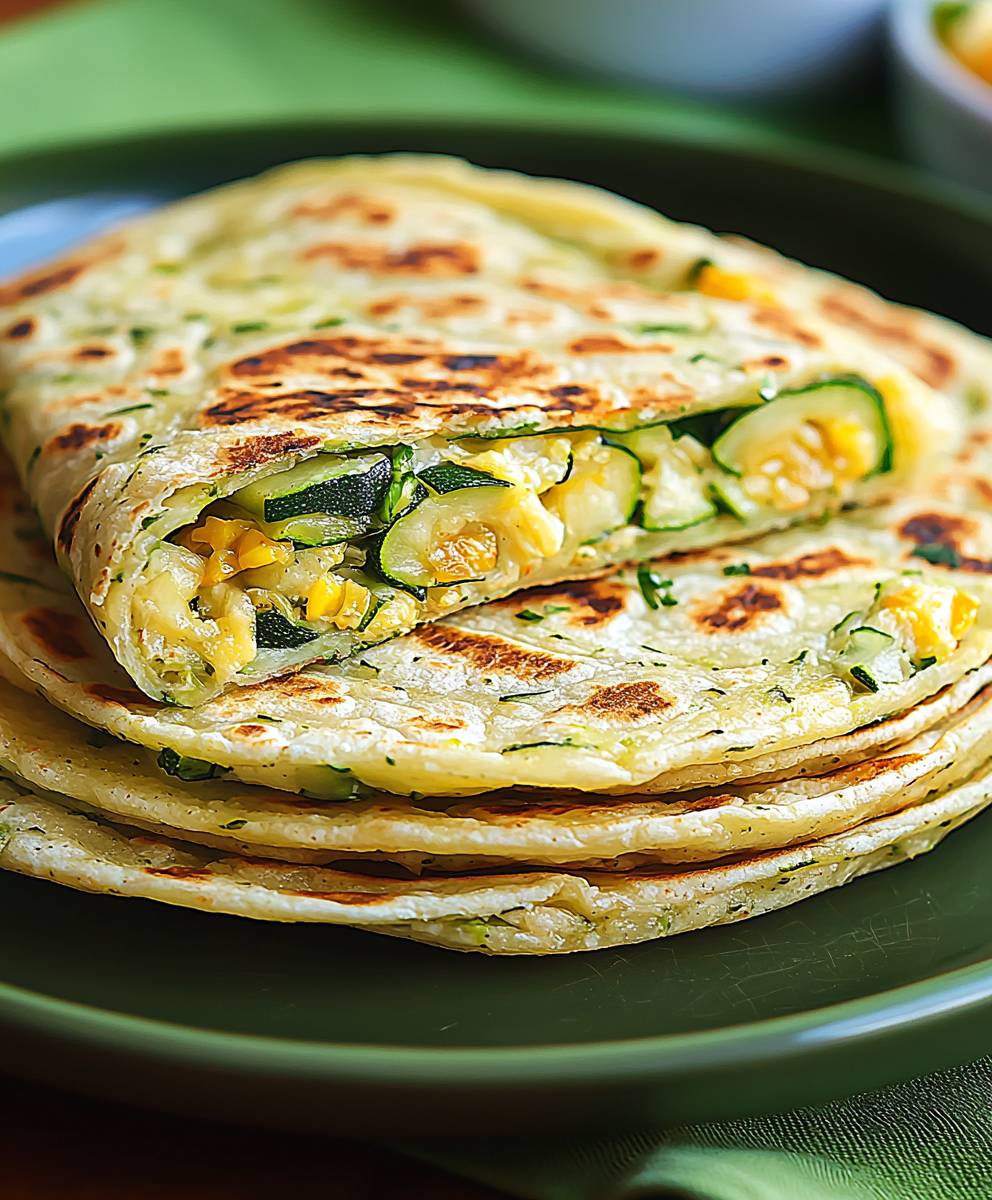 Zucchini Frühstück Tortillas