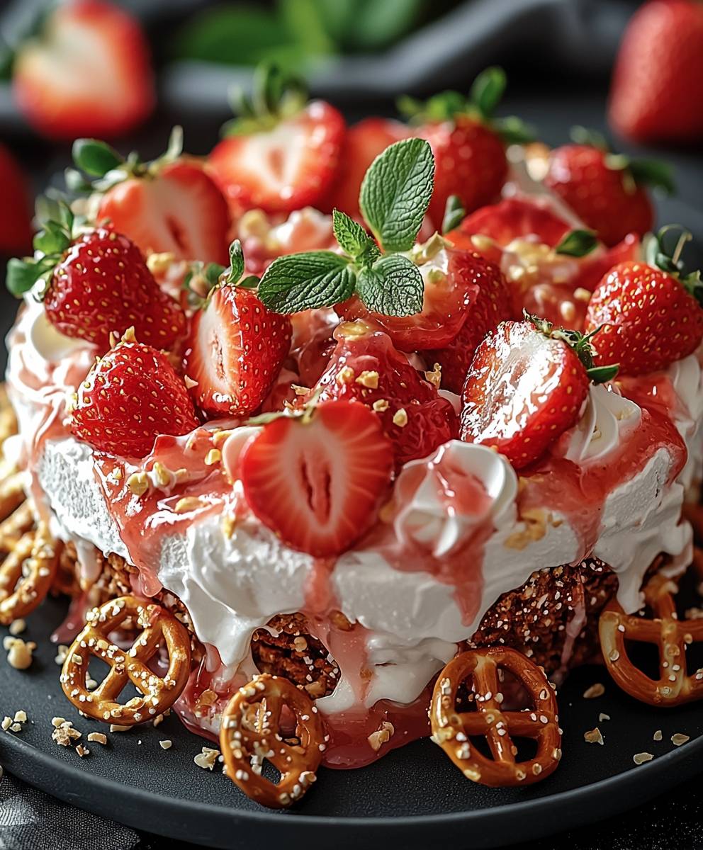 Erdbeer Brezel Salat