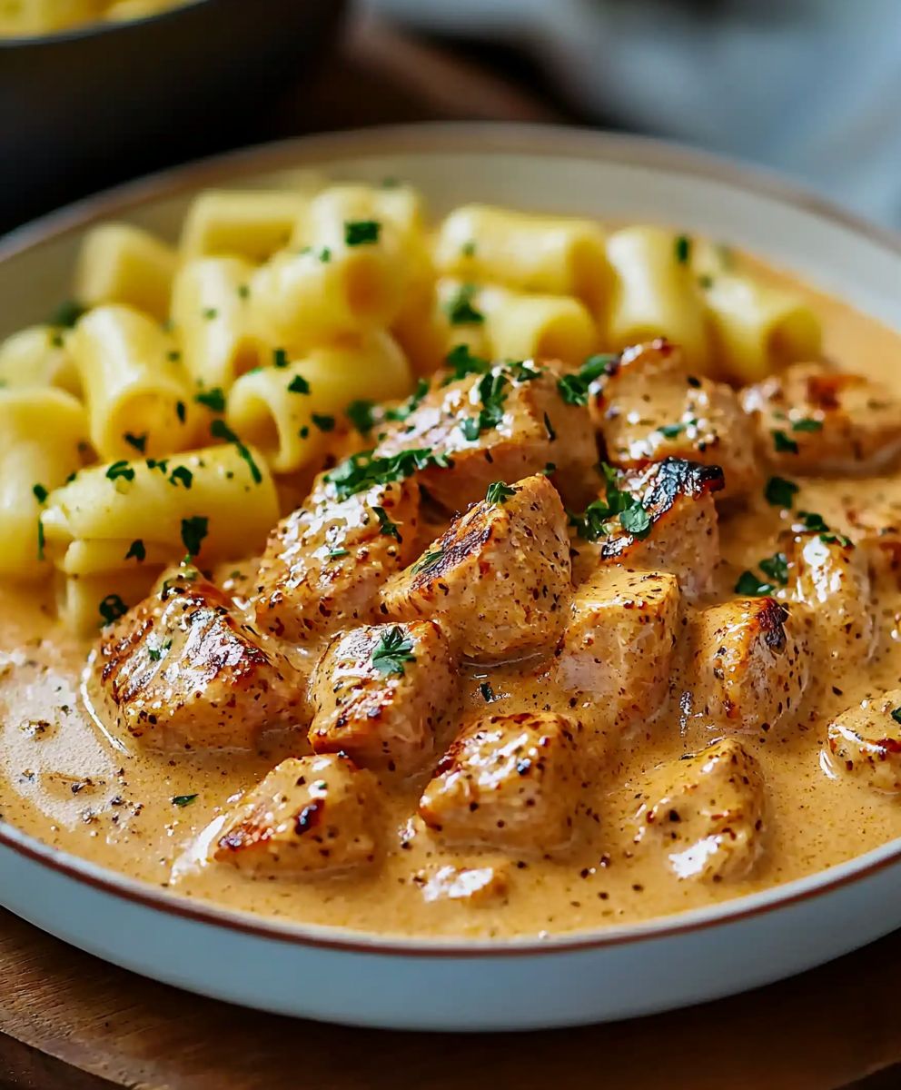 Geschnetzeltes Curry Sahne Soße