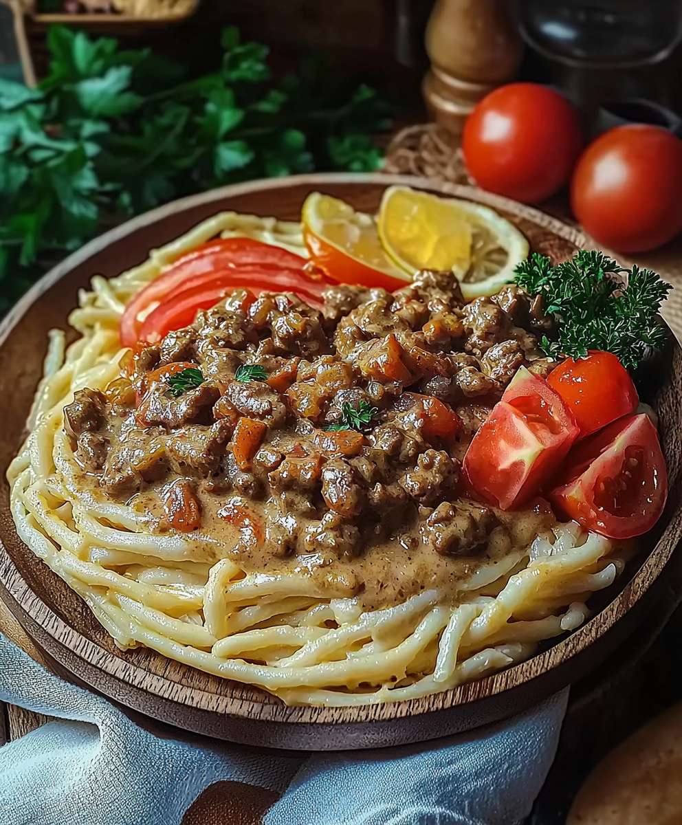 Gyros Pfanne mit Soße