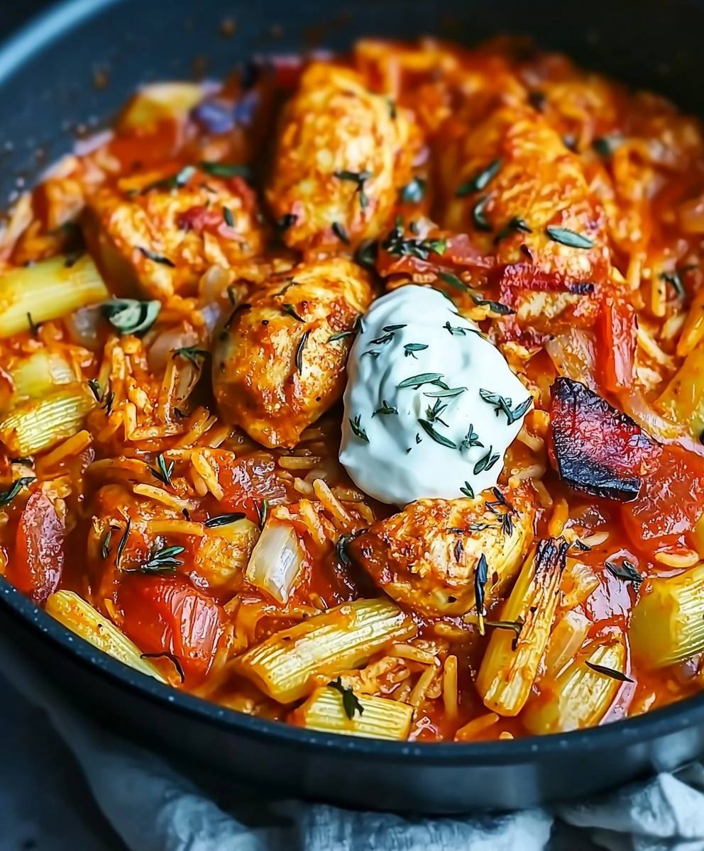 Paprika Hähnchen Pfanne