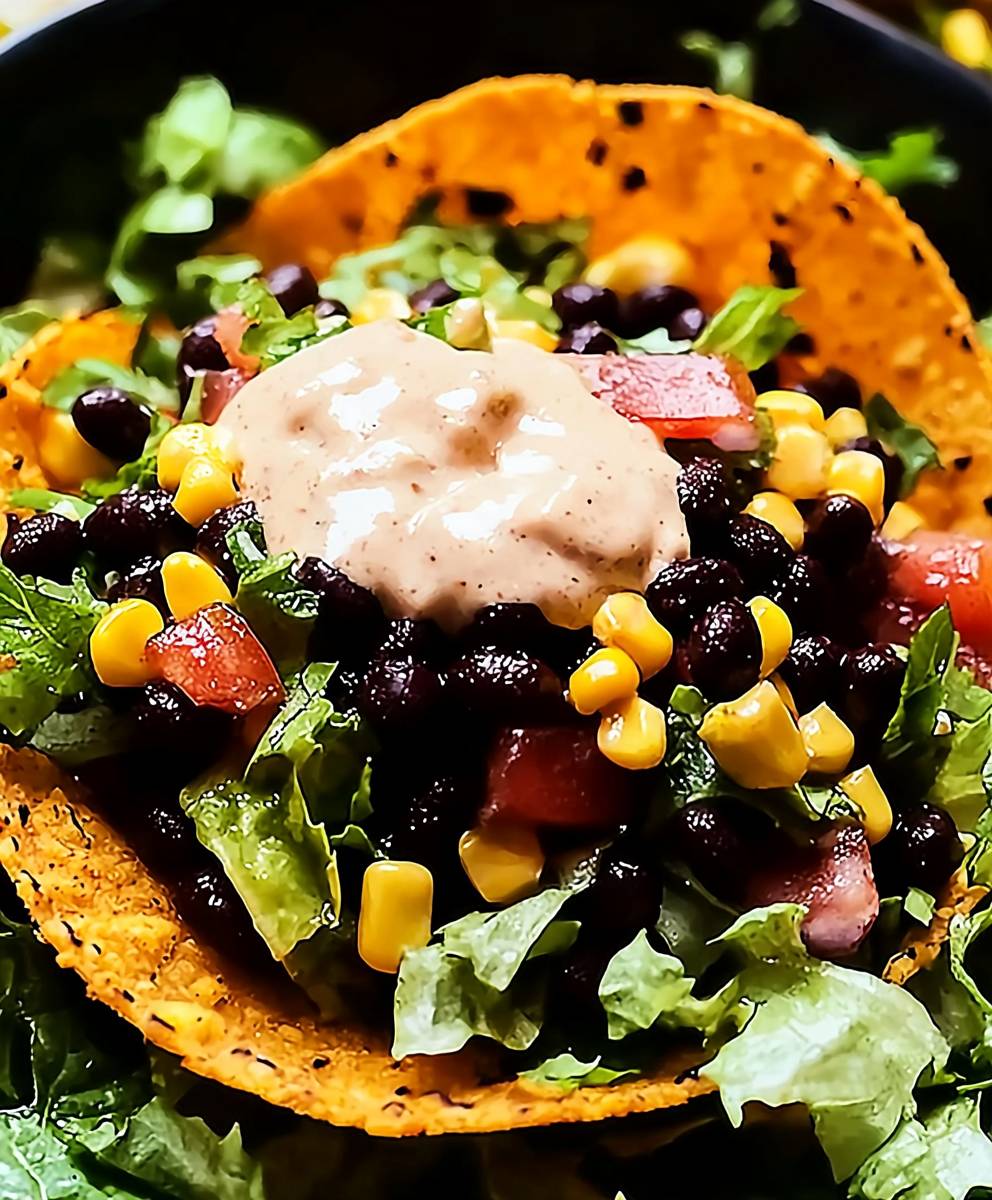 Schwarzer Bohnen Taco Salat