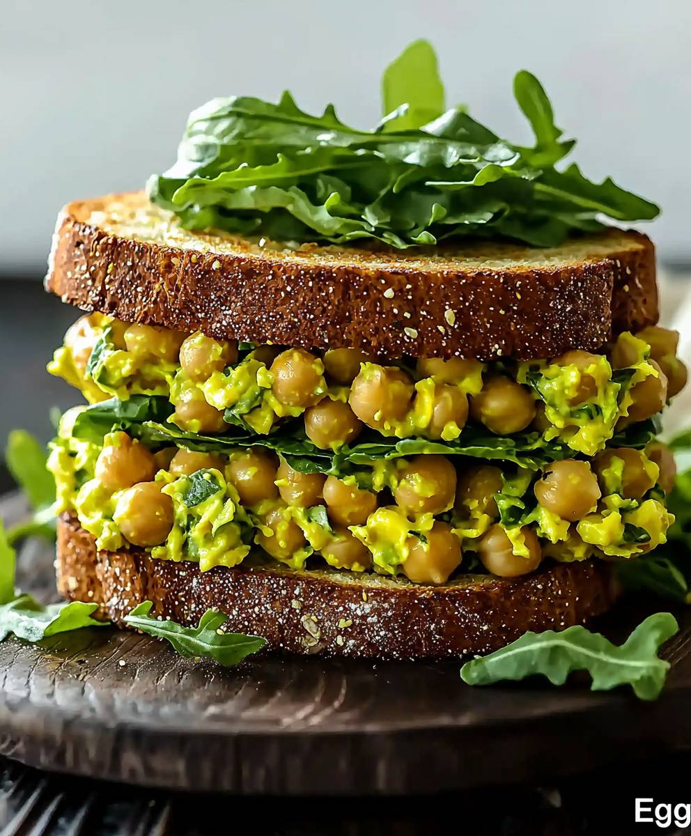 Kichererbsen Salat Sandwich