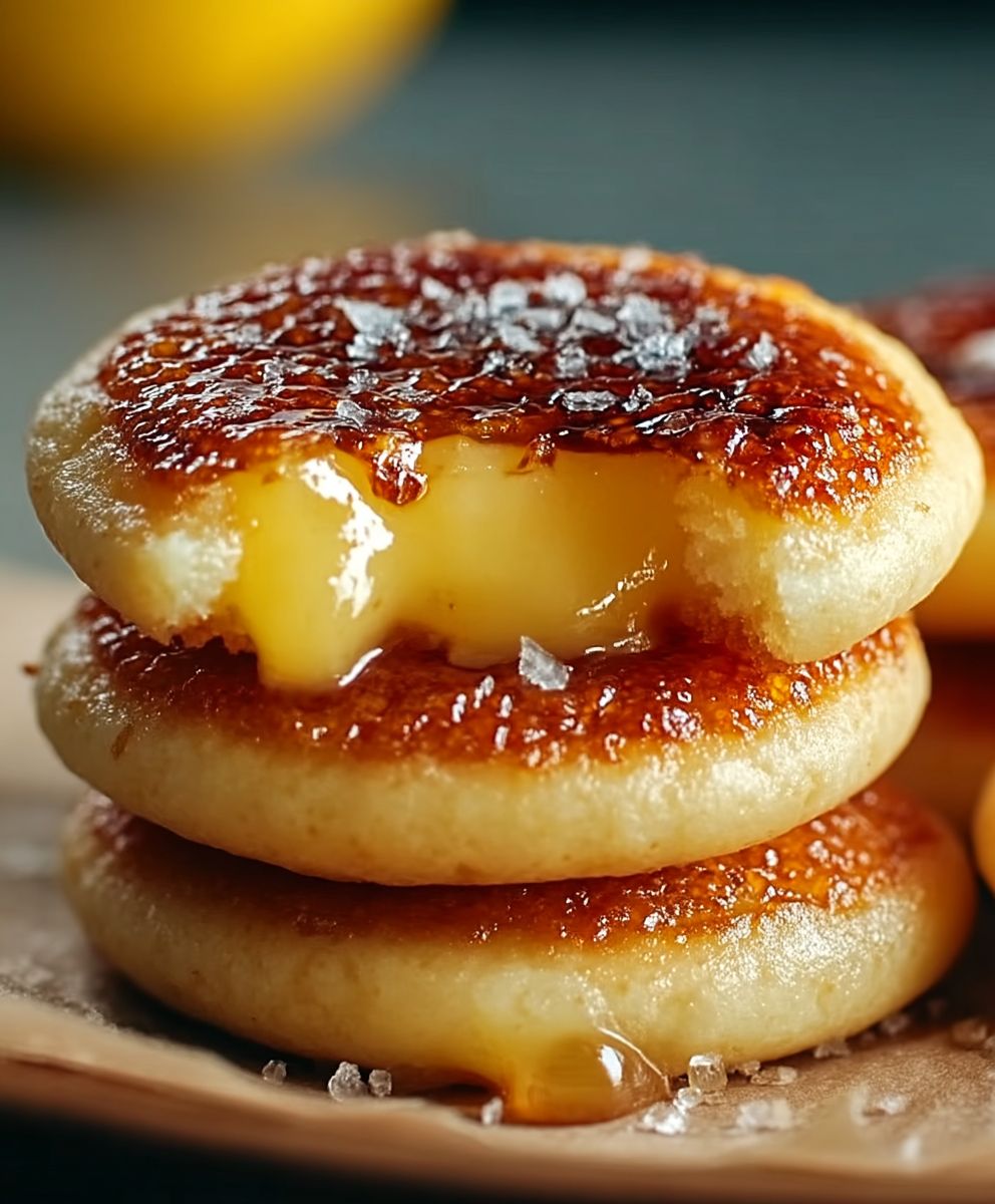 Zitronen Crème Brûlée Kekse