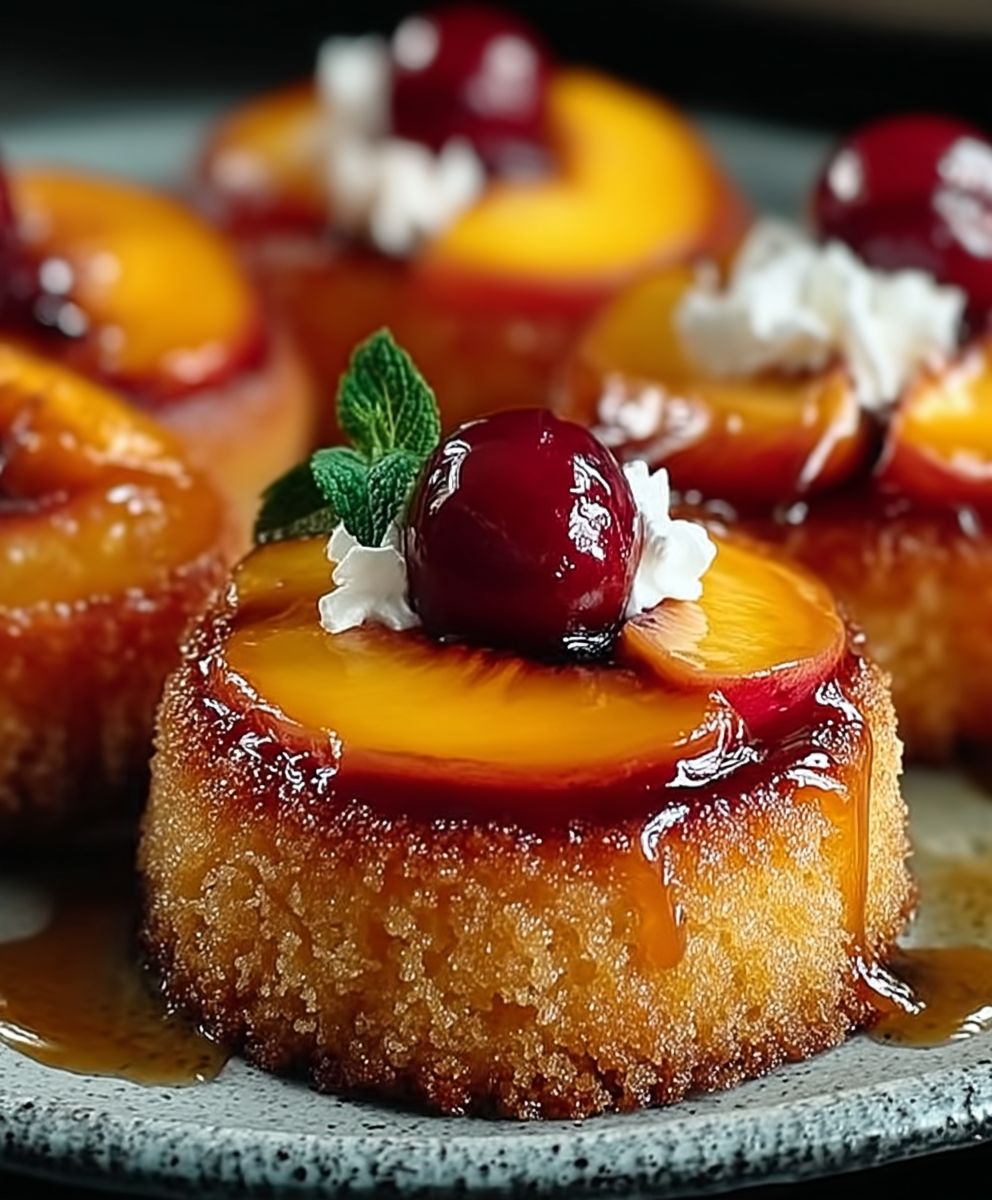 Pfirsich Mini Kuchen