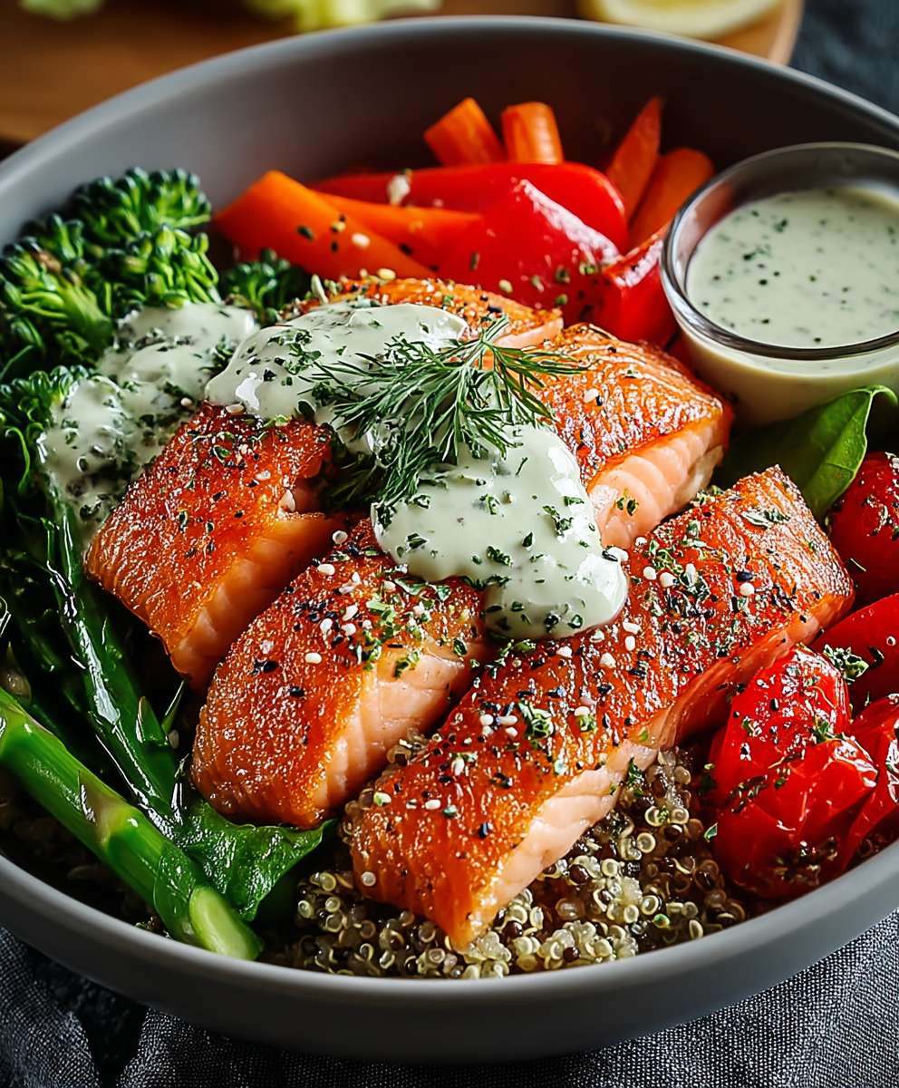 Lachs Quinoa Schale