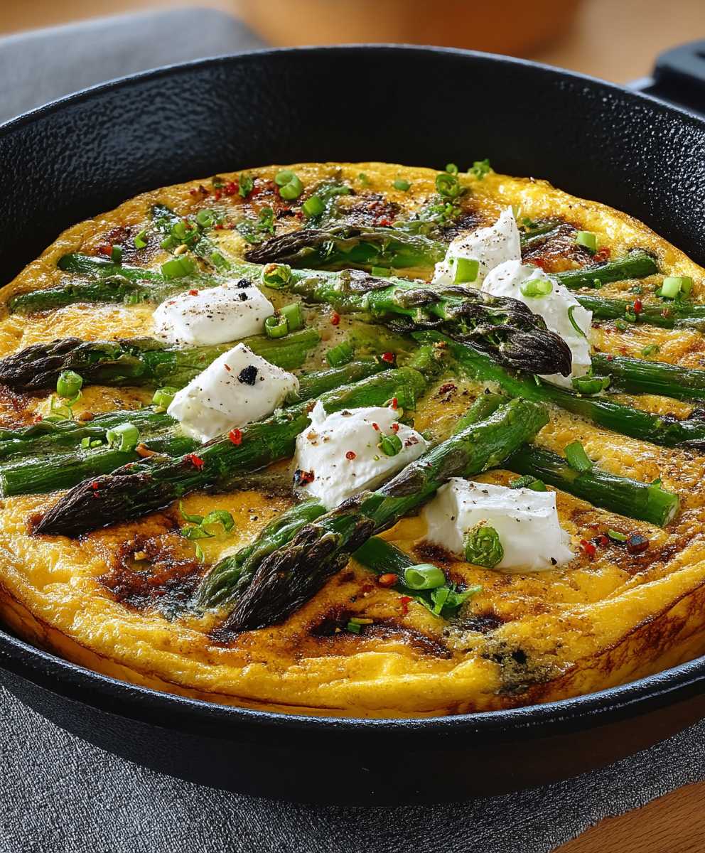 Spargel Frittata einfach zubereiten