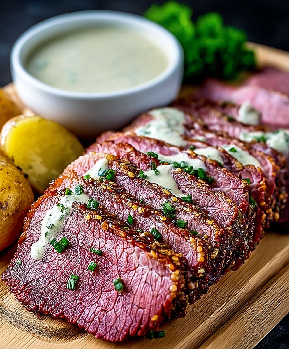 Corned Beef Meerrettich Sauce