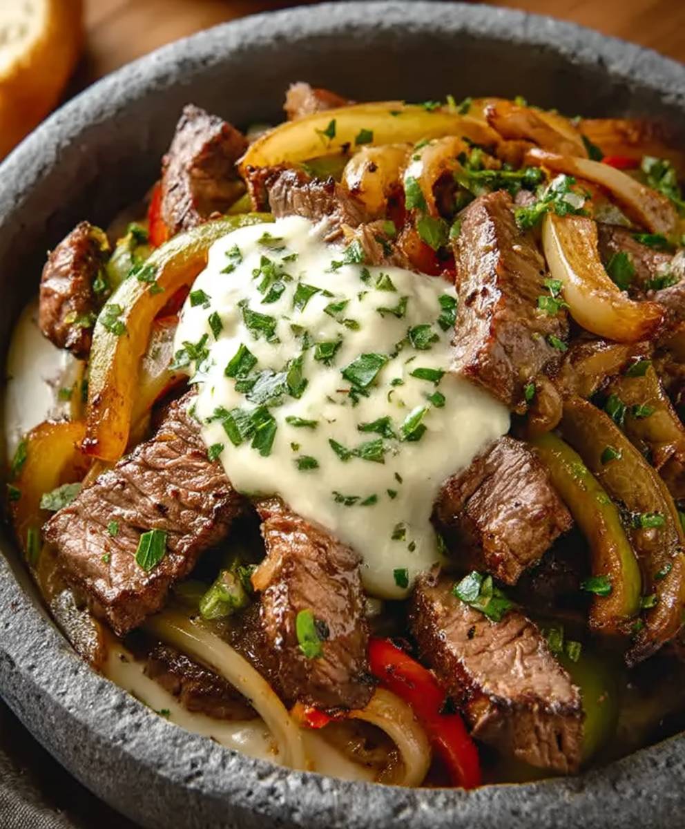 Philadelphia Käsesteak Schüssel