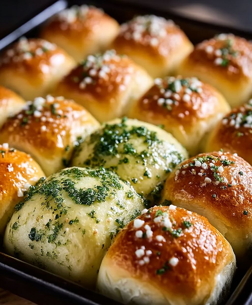 Knoblauchbrötchen selber backen