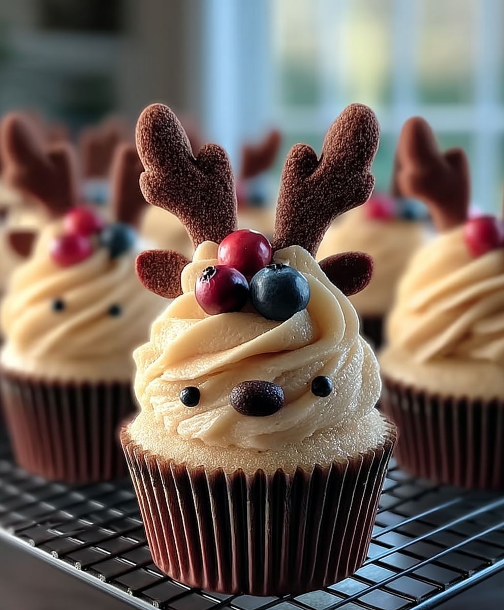 Rentier Cupcakes einfach