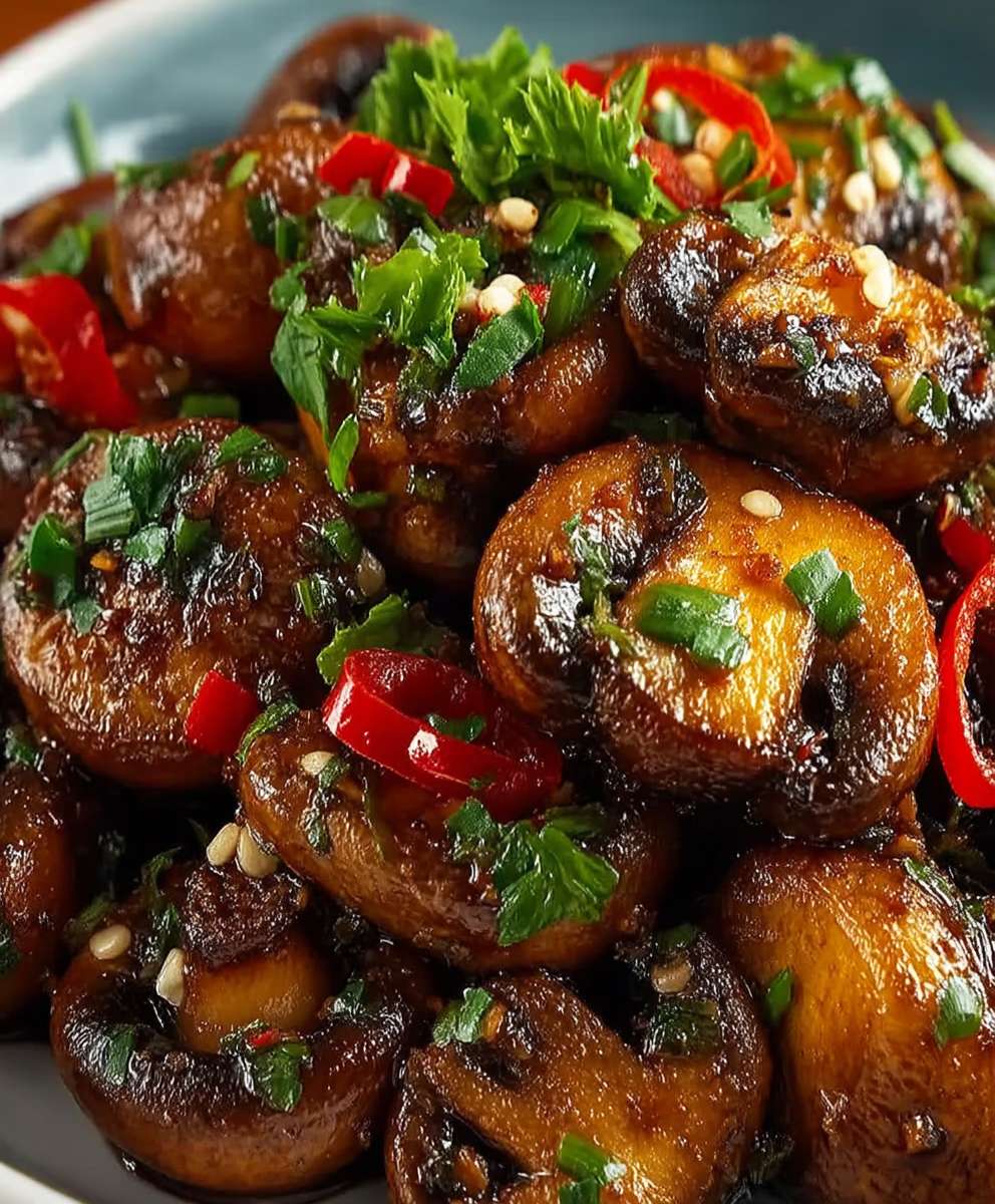 Chili Knoblauch Pilze knusprig