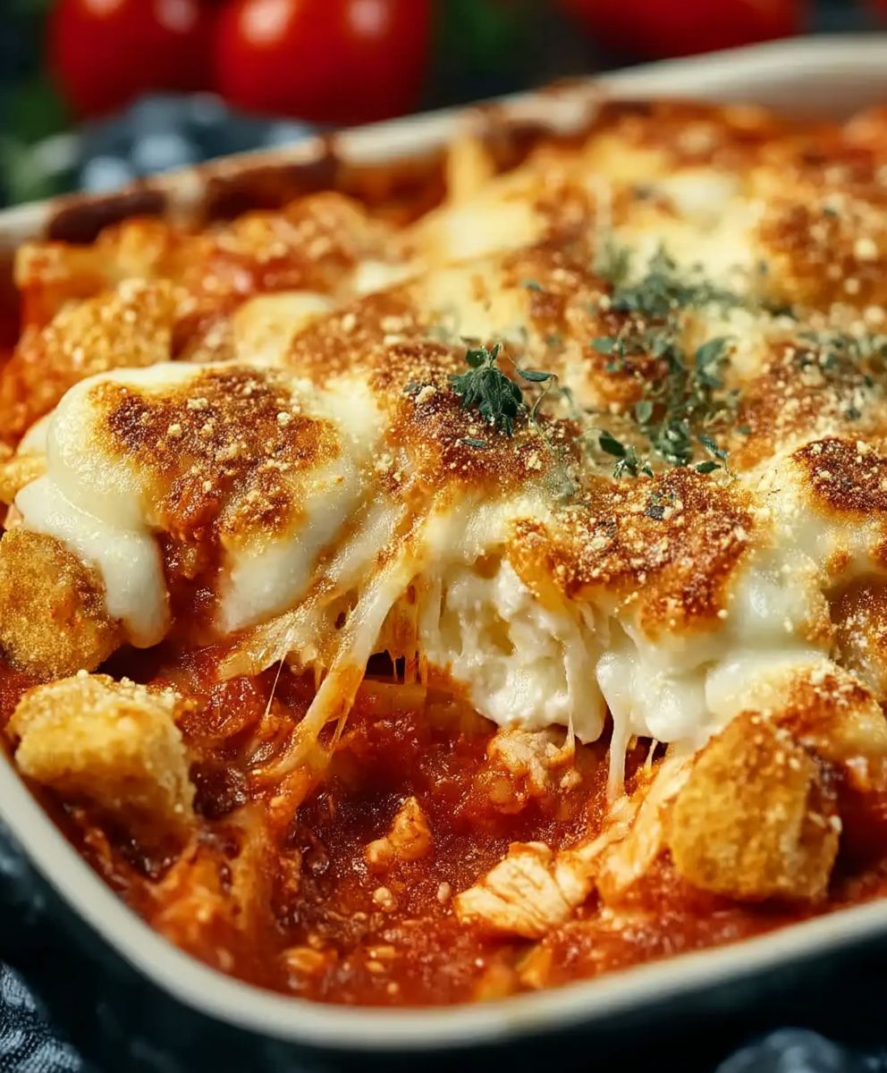 Hähnchen Parmesan Auflauf