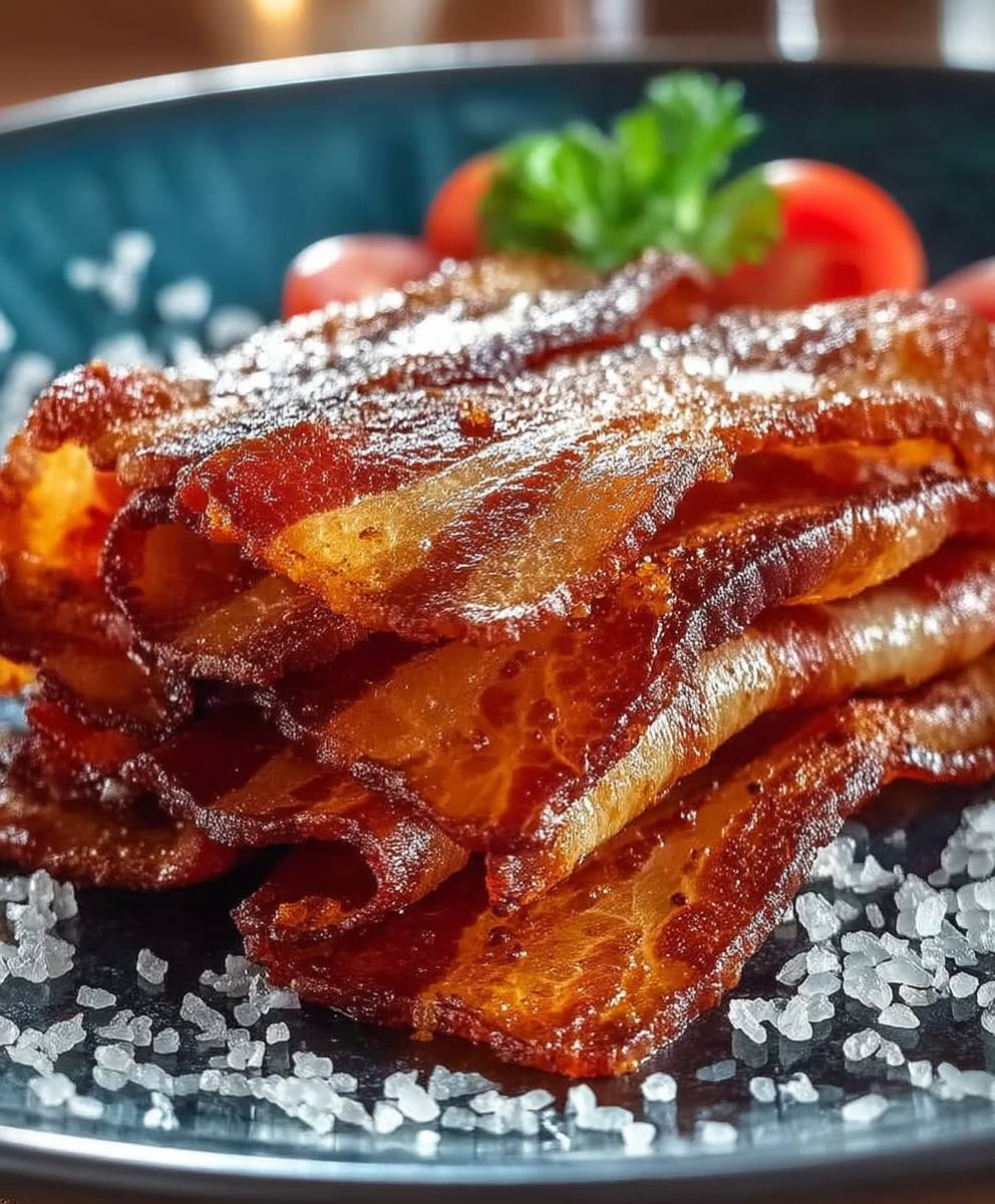 Veganer Reispapier Speck