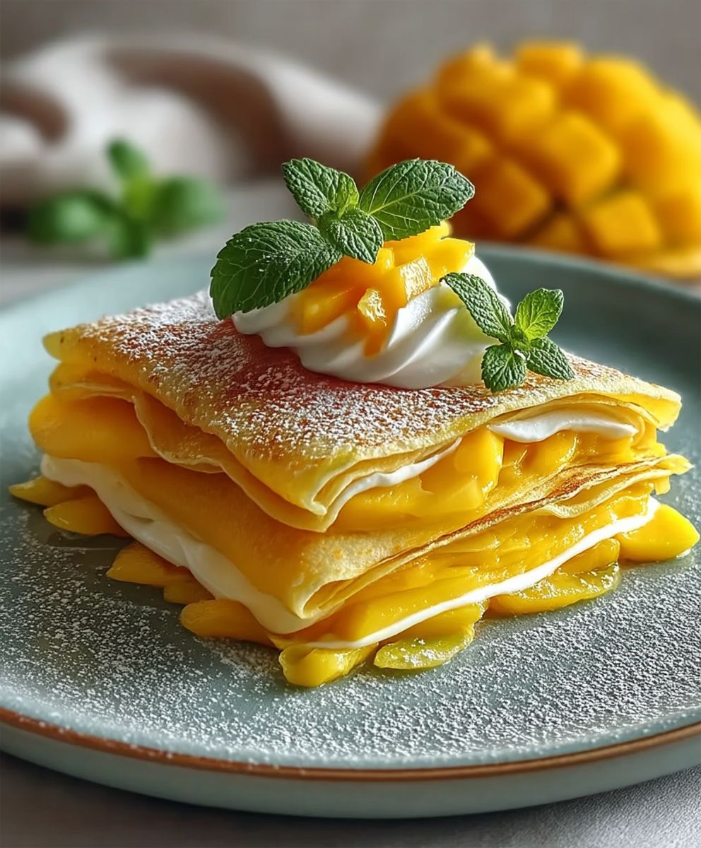Mango Pfannkuchen