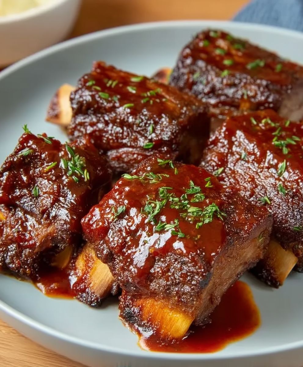BBQ Rinderrippen langsam kochen