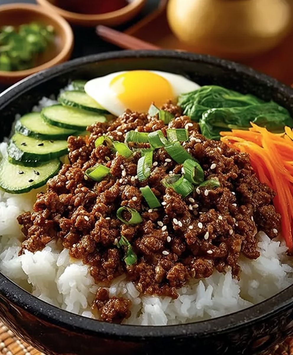 Koreanische Rindfleisch Bowl