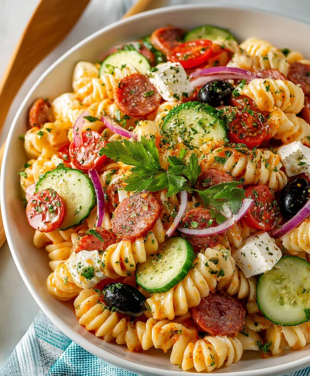 Nudelsalat einfach und lecker