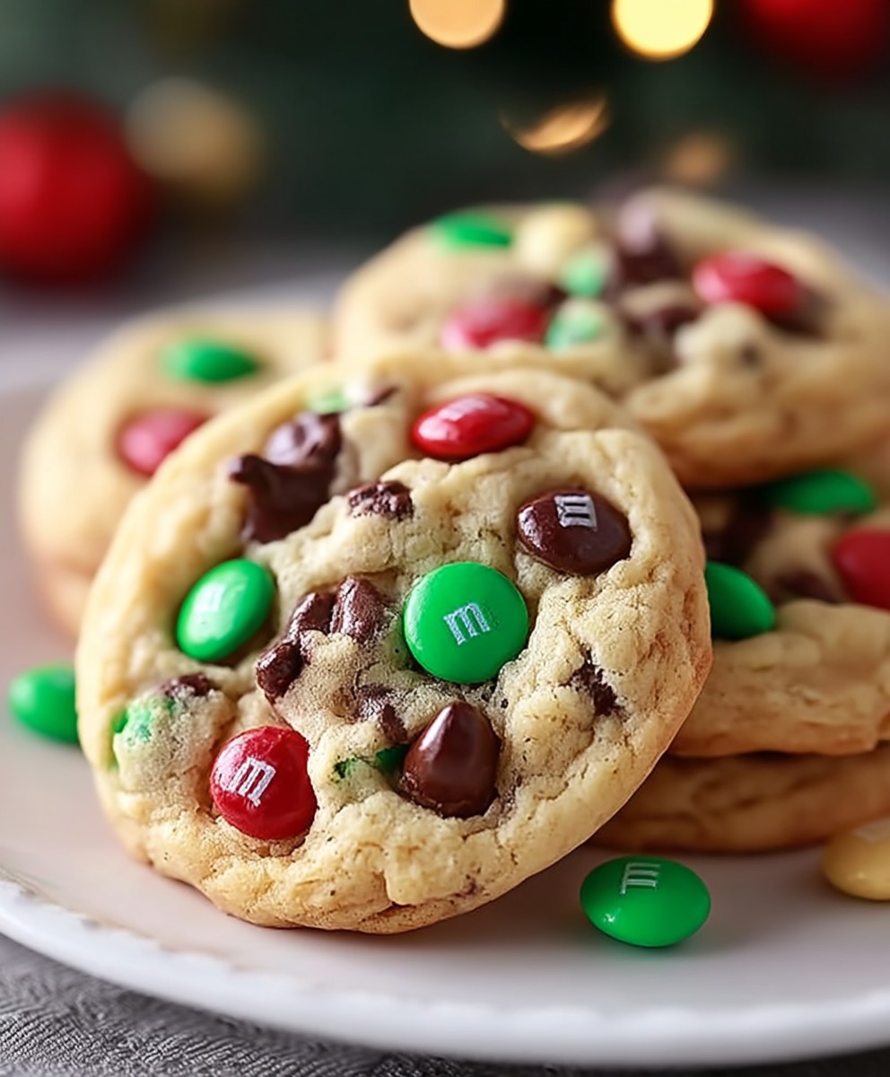 Weihnachten M&M Cookies