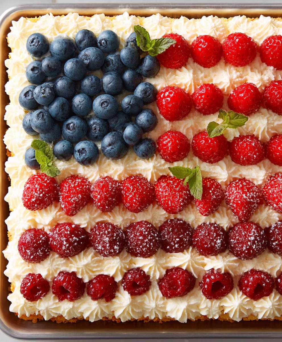 Flaggenkuchen backen