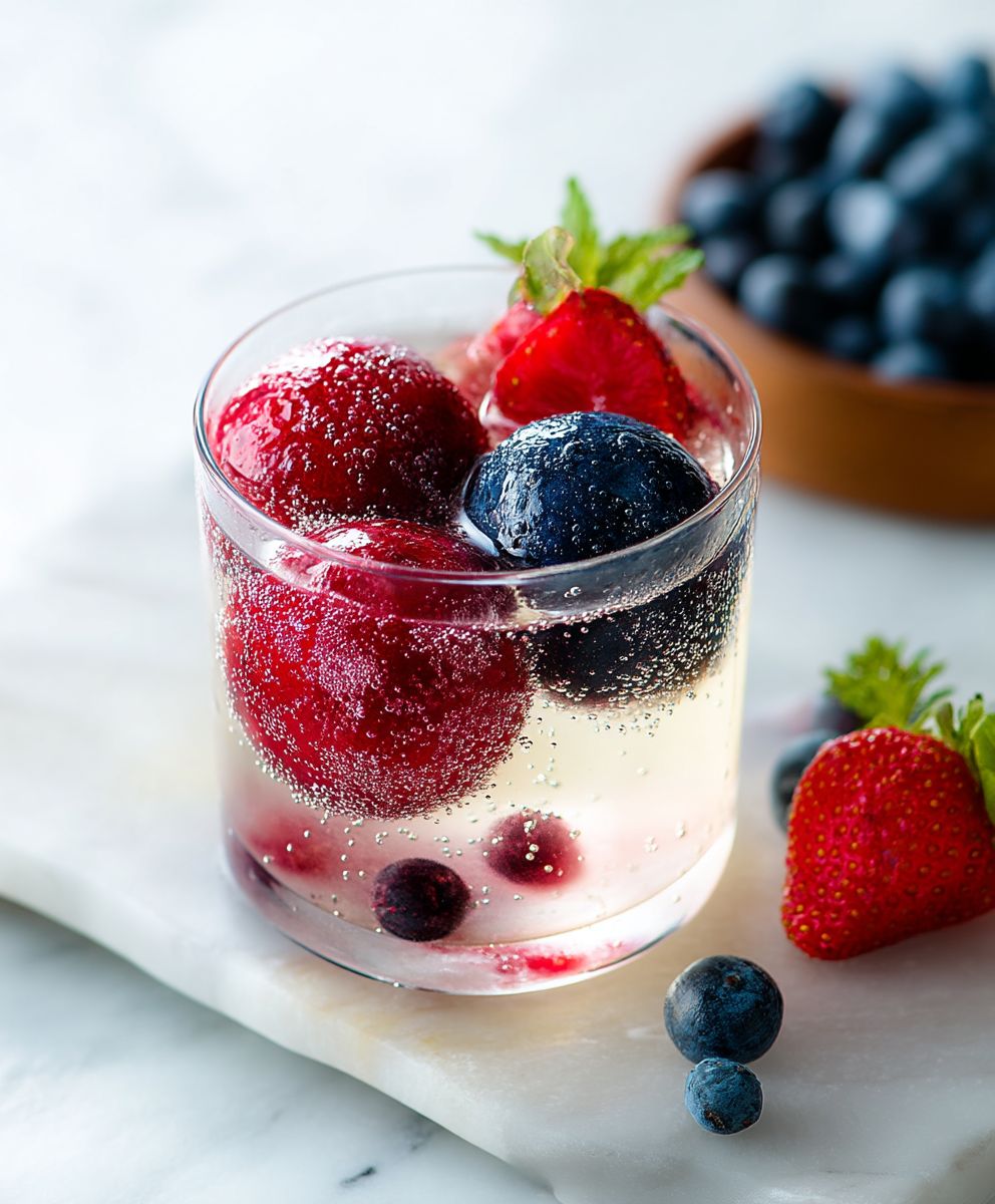 Beeren Sektkugeln selber machen