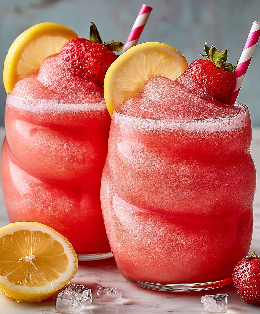 Pinke Limonade Slushies selber machen