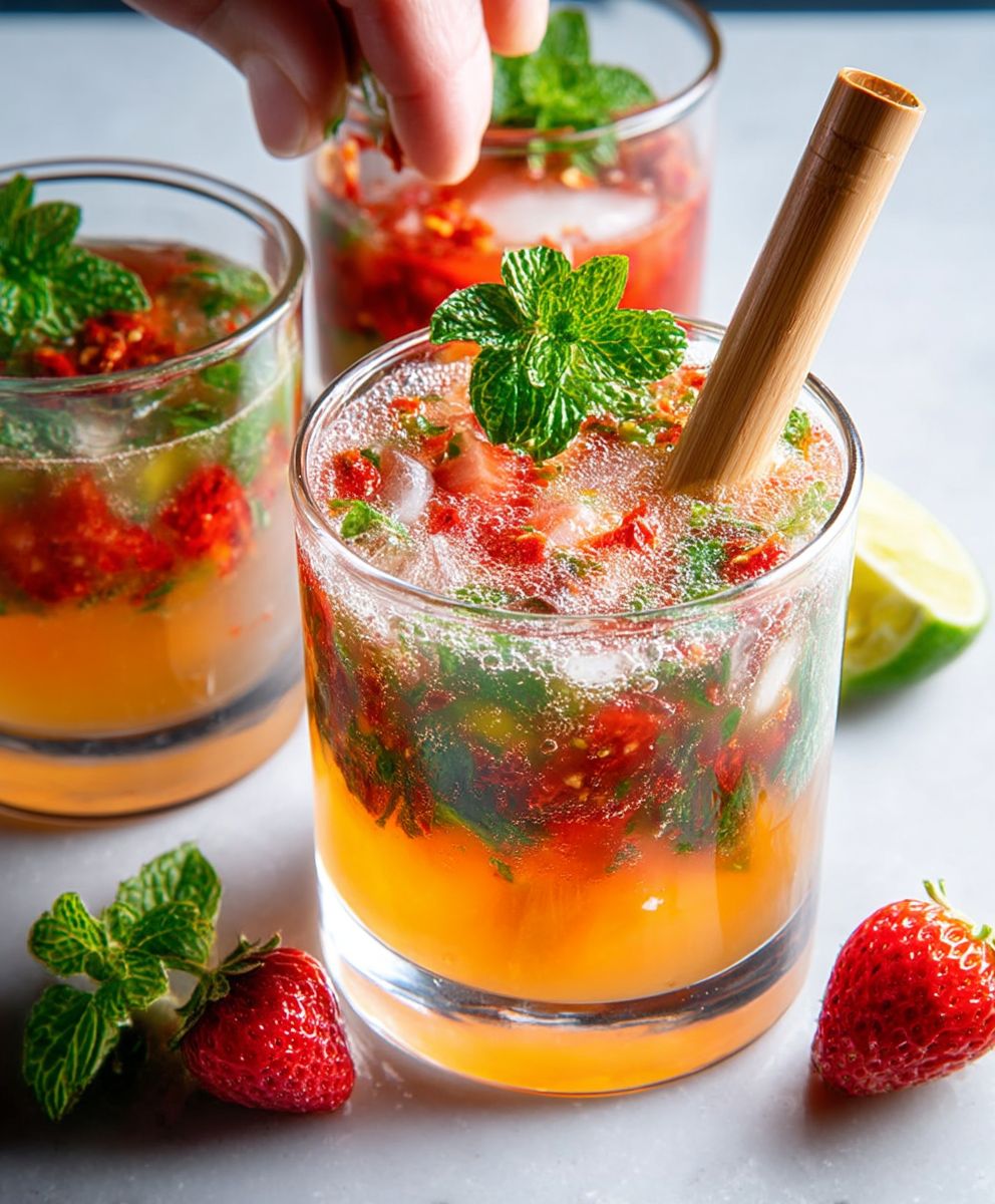 Erdbeer Jalapeno Minze Julep