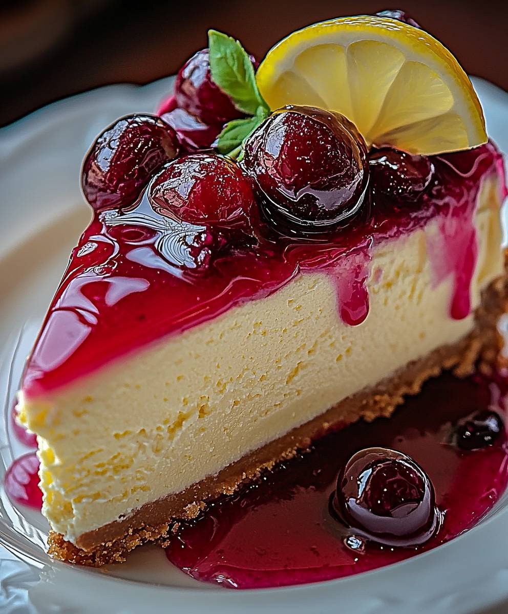 Kirsch Zitronen Cheesecake