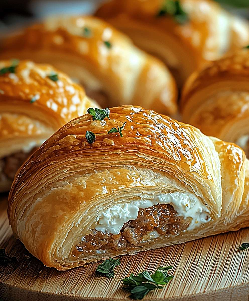 Wurst Frischkäse Hörnchen