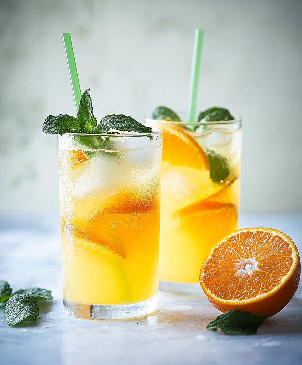 Orangen Kokoswasser Erfrischung