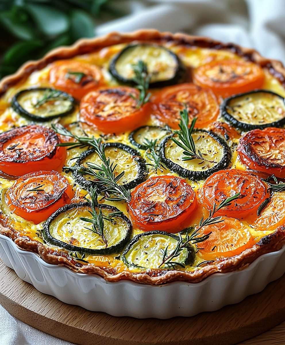 Gemüse Quiche ohne Kruste