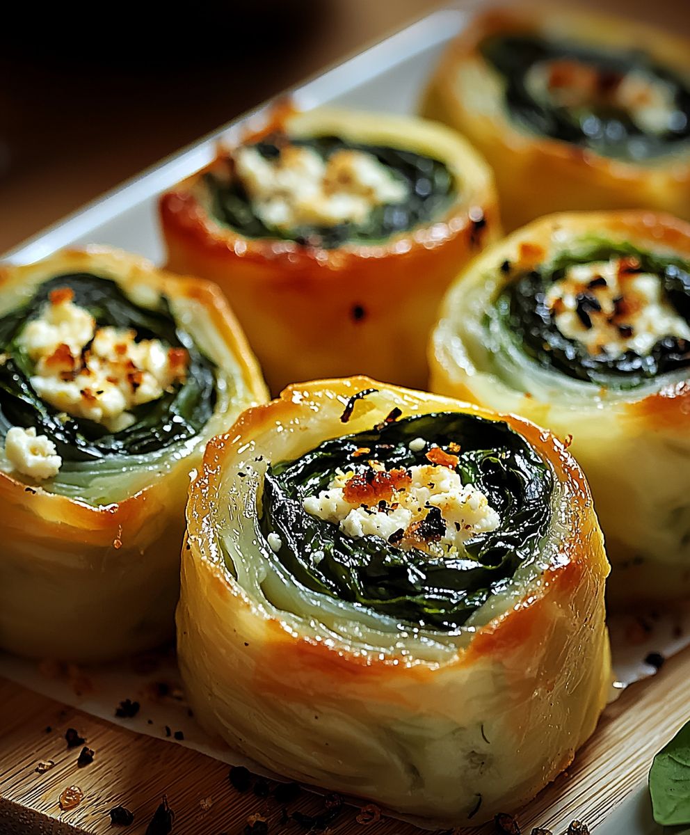 Spinat Ricotta Rollen