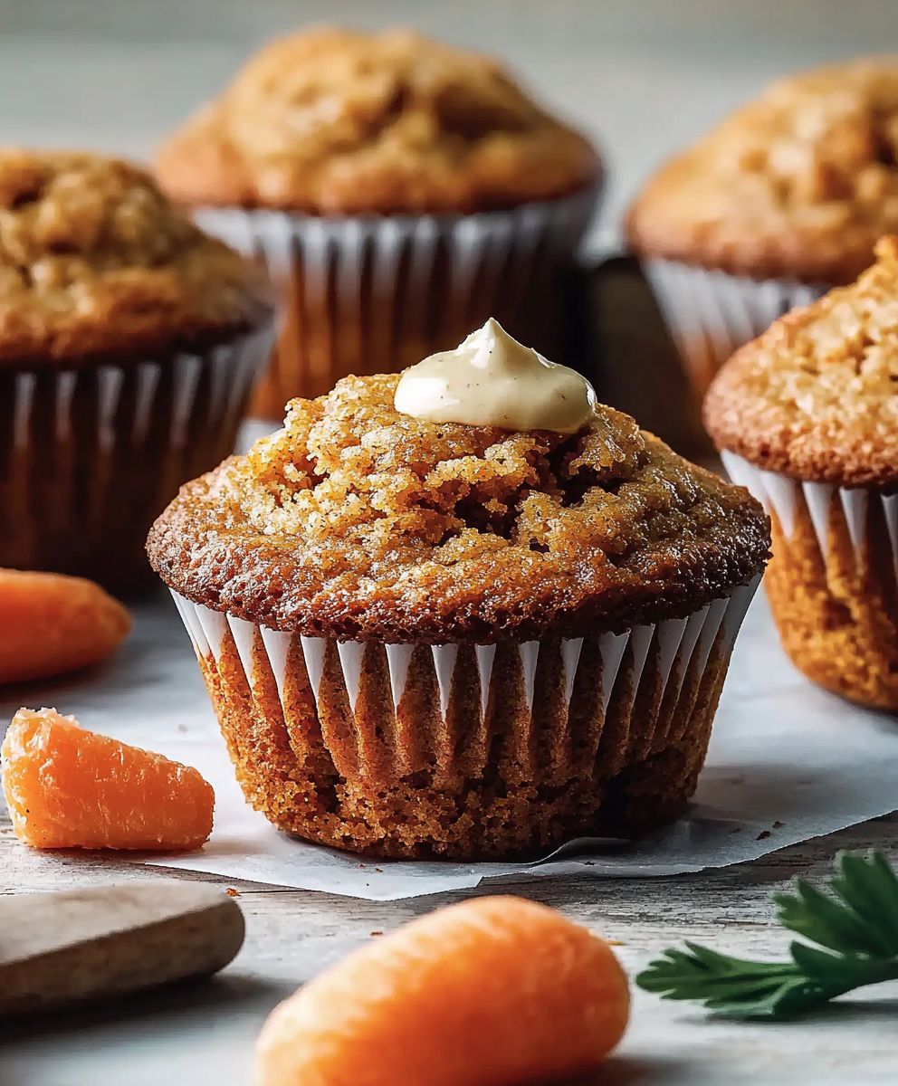 Karottenkuchen Muffins backen