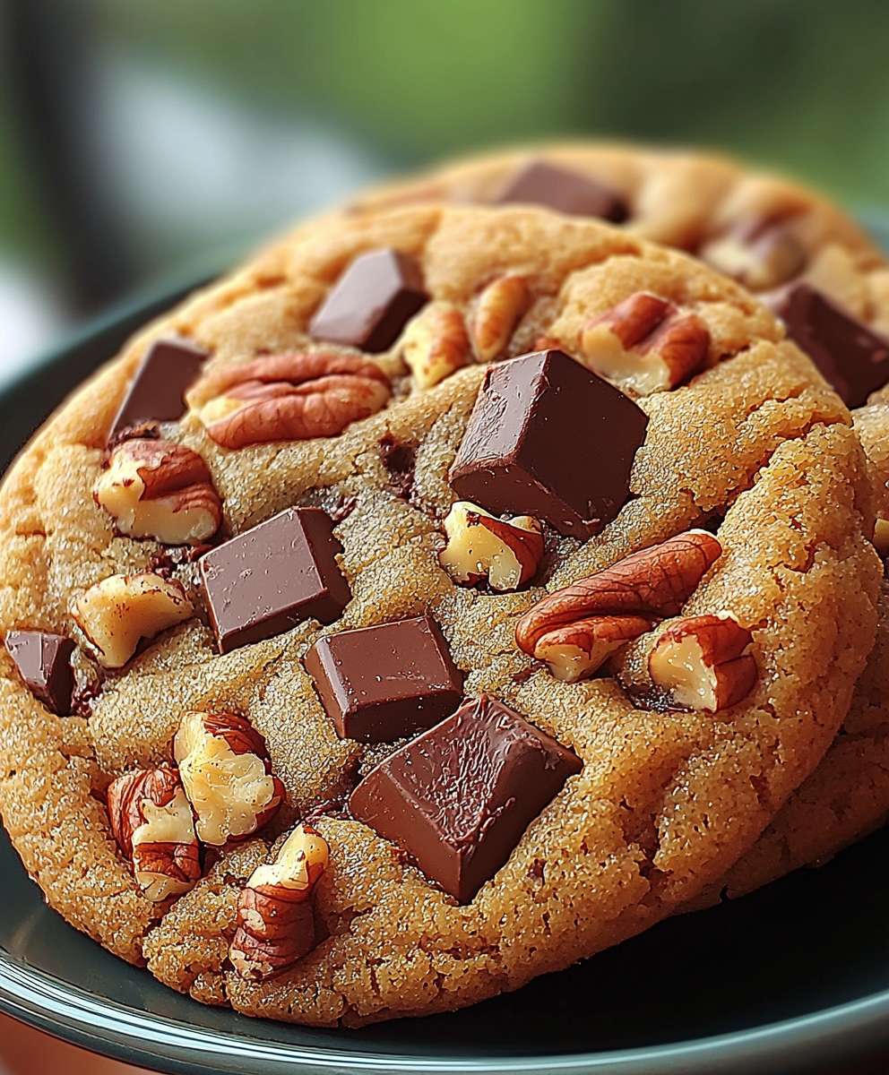 Schoko Pekannuss Pudding Cookies