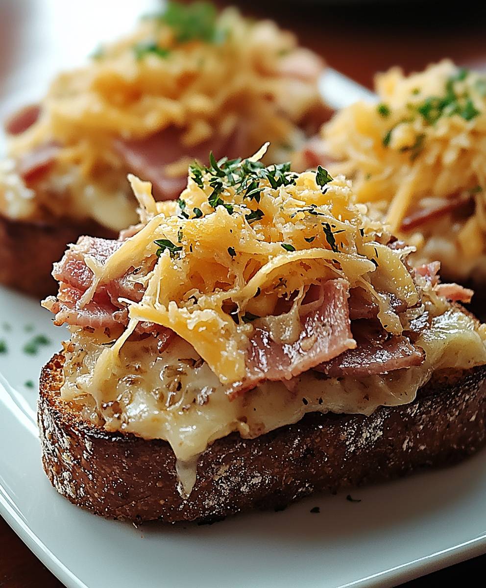 Käsige Reuben Vorspeise