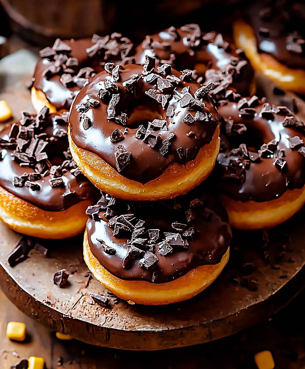 Schokoladendonuts backen