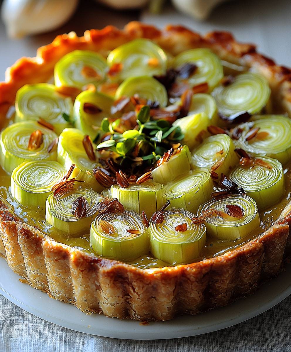 Lauch Tarte backen