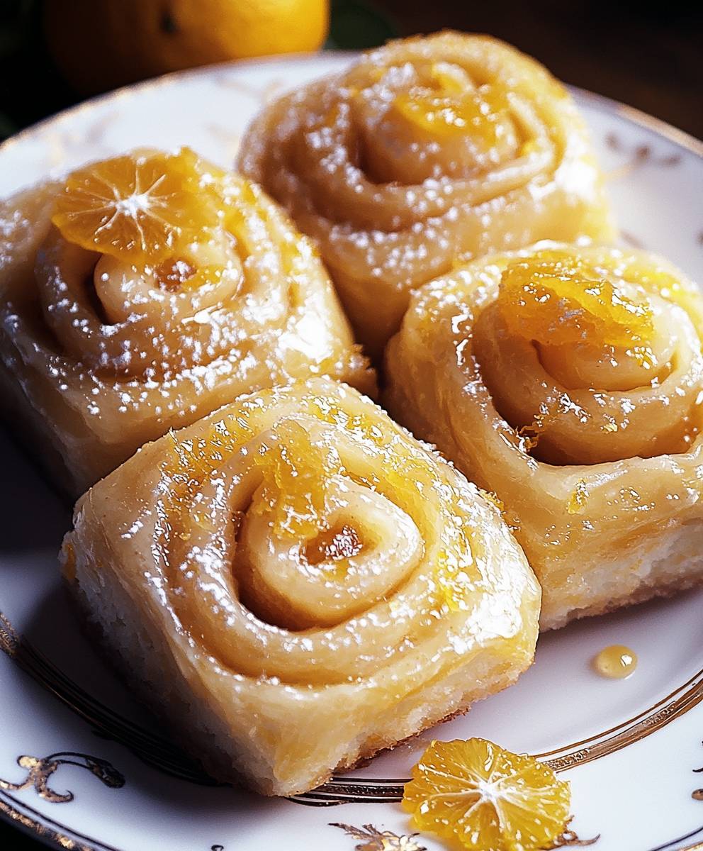 Orangenbrötchen backen